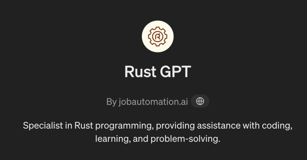 Rust GPT
