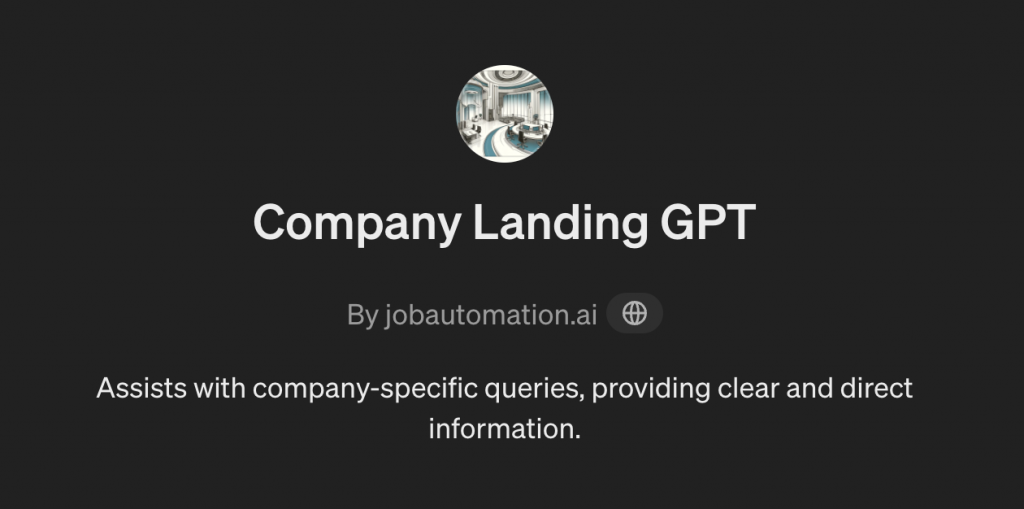 Company Landing GPT